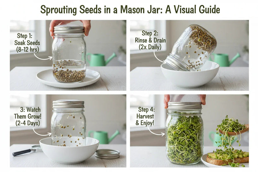 How to Sprout Seeds in a Jar (Step-by-Step Beginner Guide)