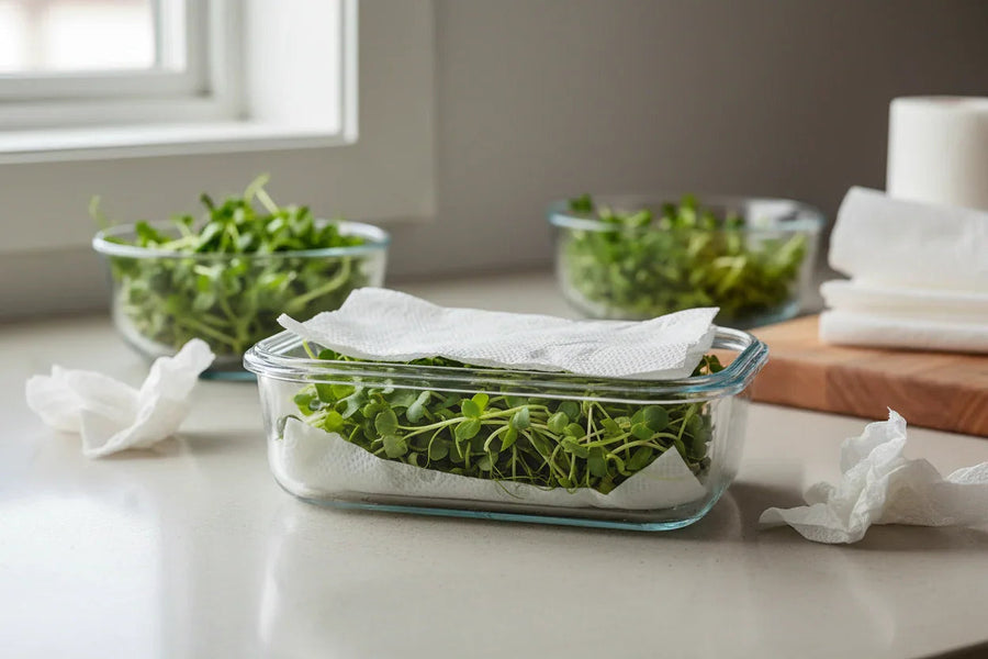How to Store Microgreens (Keep Them Crisp, Not Slimy)